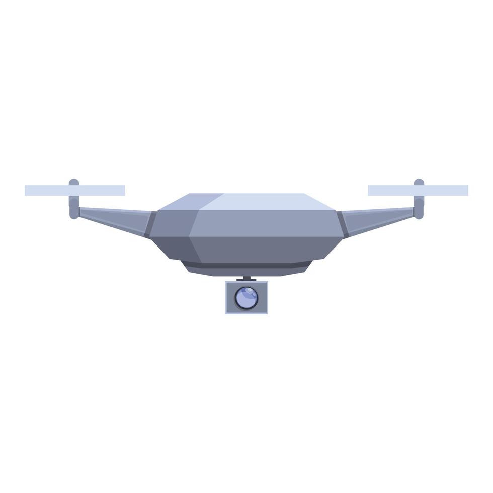 Drone technology application icon, cartoon style vector