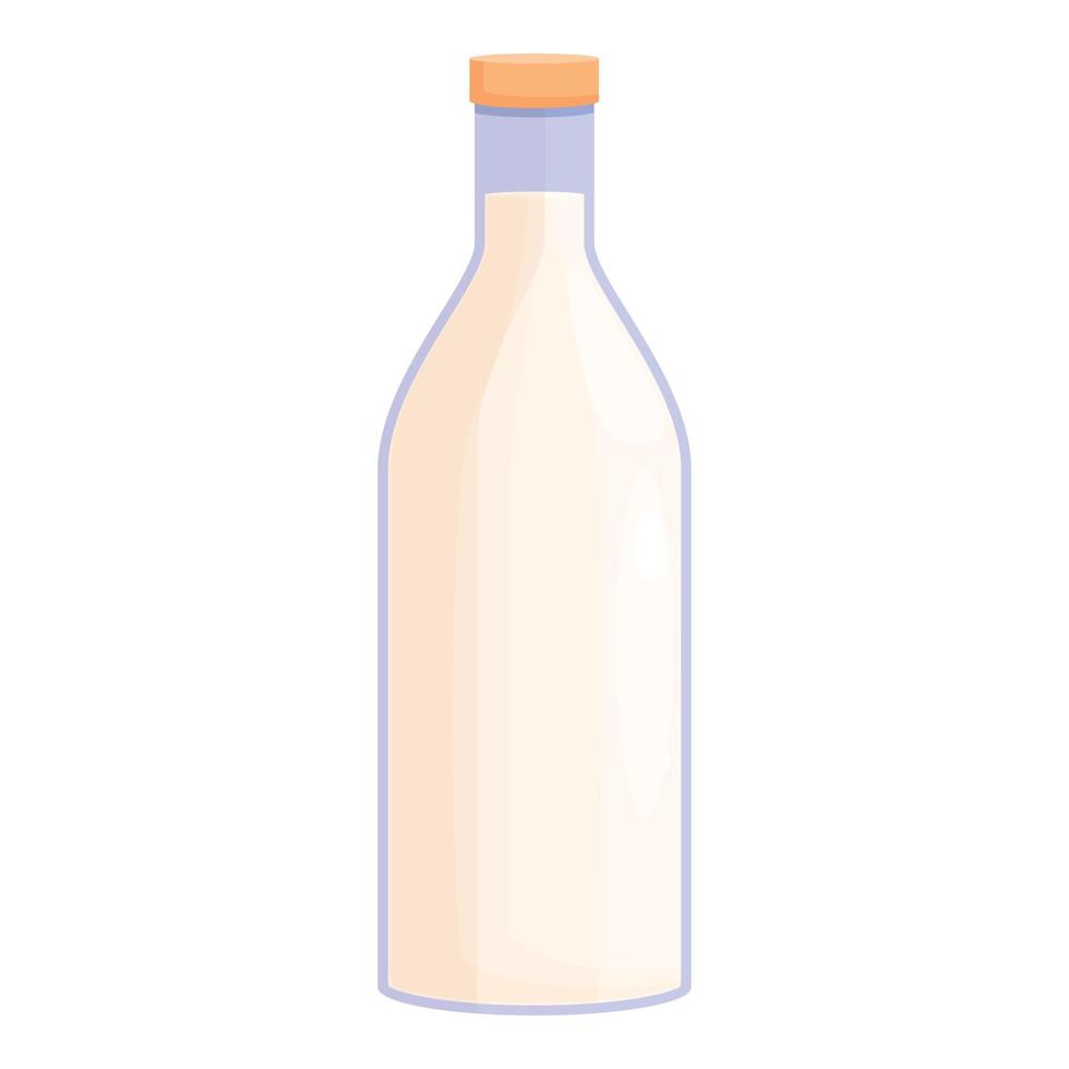 Zinc milk bottle icon cartoon vector. Food mineral vector