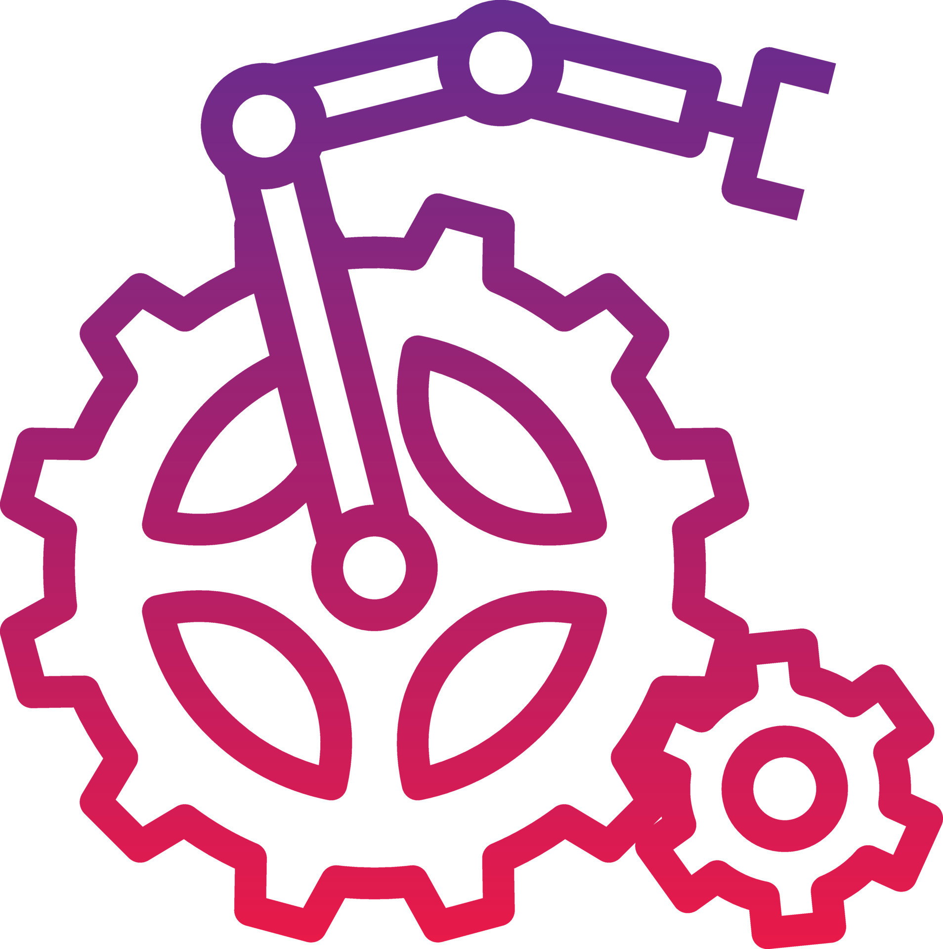 automation settings ai artificial intelligence - gradient icon 14359017 ...