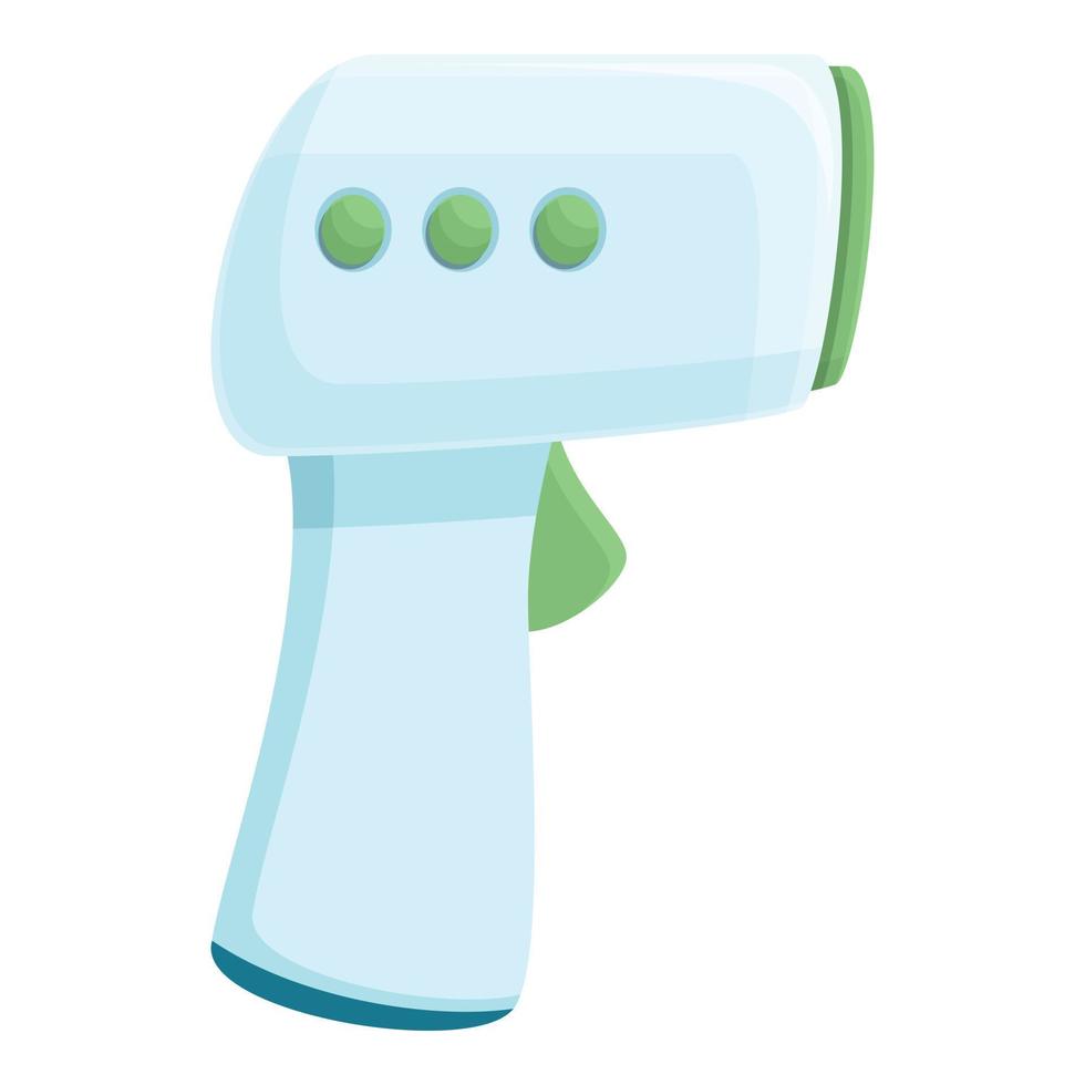 Laser toy thermometer icon, cartoon style vector
