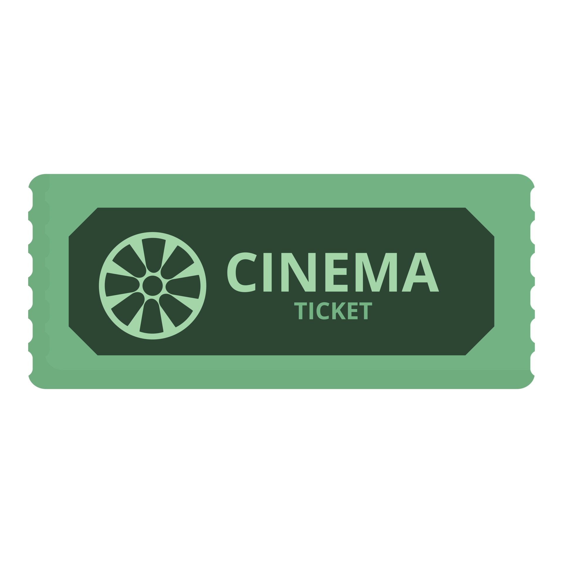 Film ticket icon cartoon vector movie event 14359096 vector art at