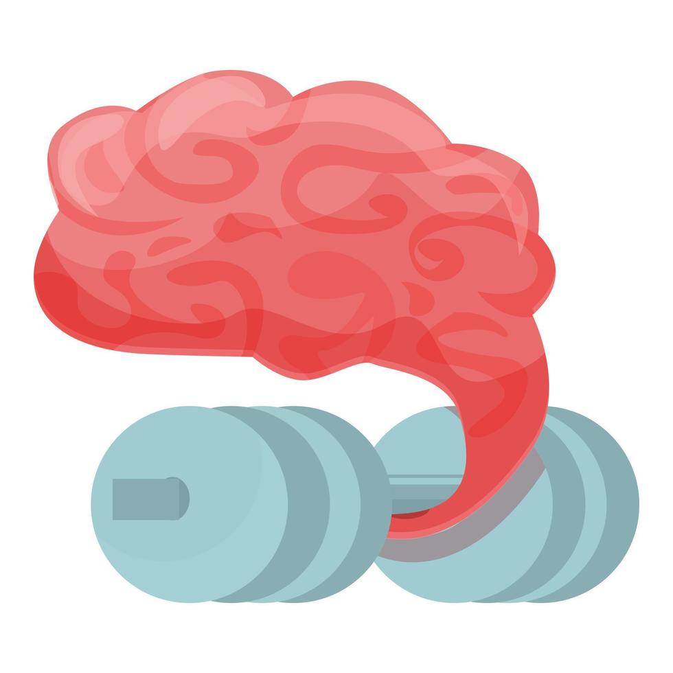 Brain practice icon cartoon vector. Work concentration vector