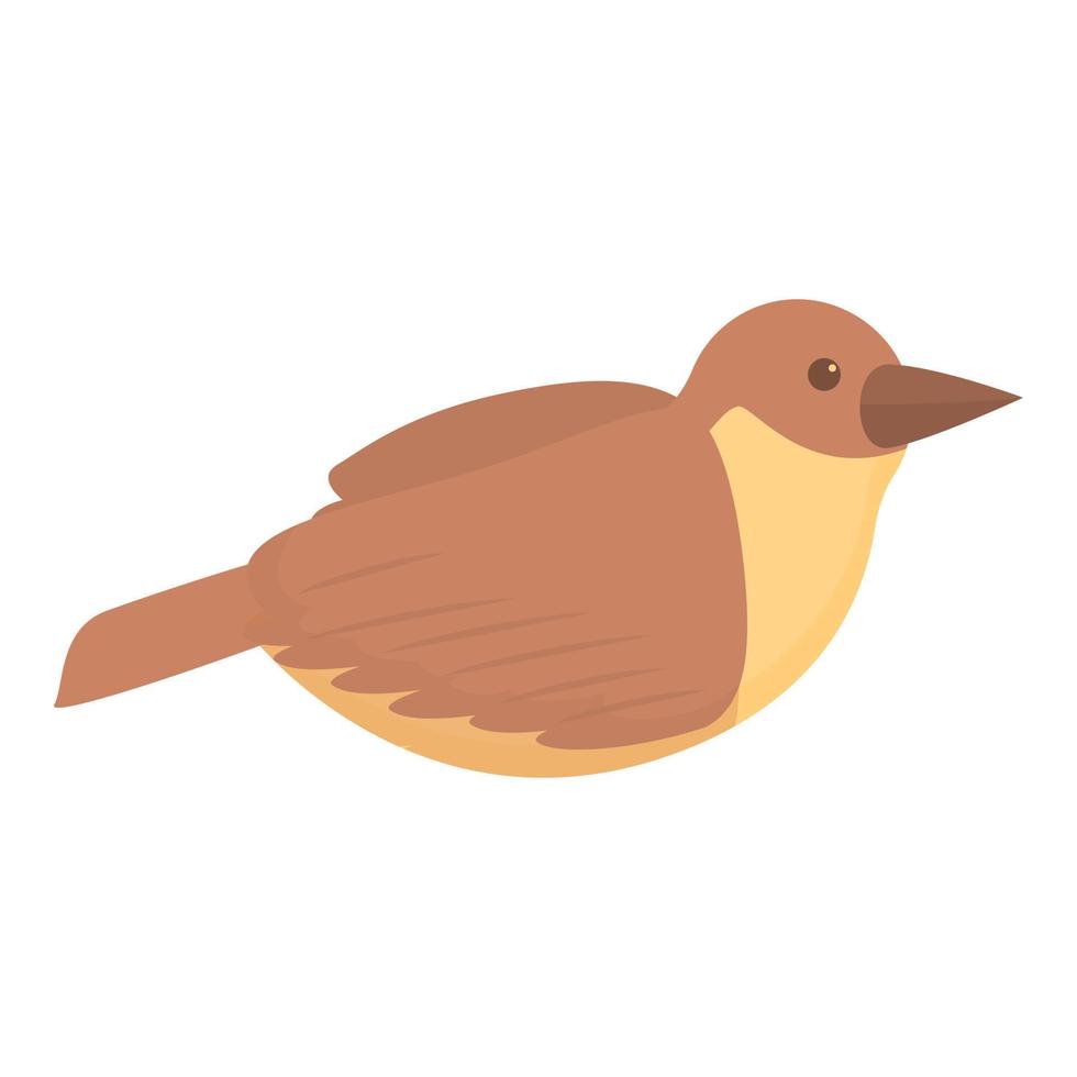 vector de dibujos animados de icono de pájaro del cielo. gorrión de árbol