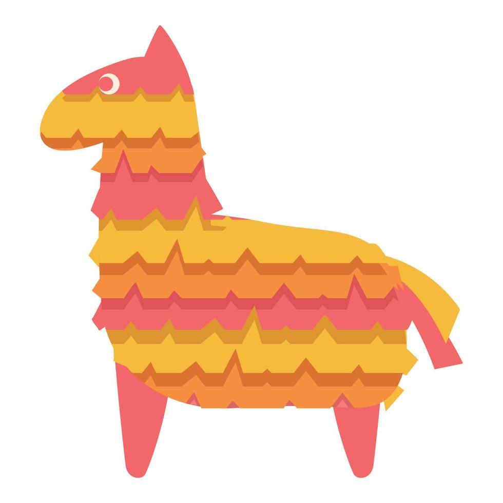 vector de dibujos animados de icono de piñata de caballo. fiesta mexicana