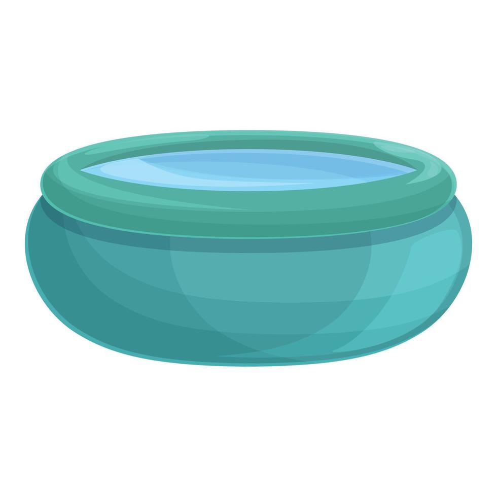 New inflatable pool icon cartoon vector. Water raft vector