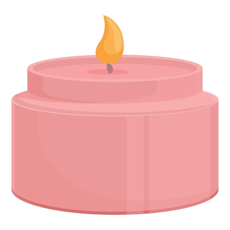 Romance candle icon cartoon vector. Aroma footcare vector