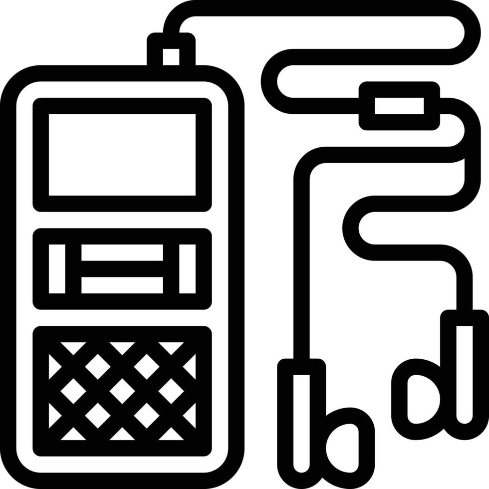 audio recorder microphone device news multimedia - outline icon vector