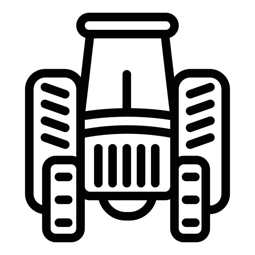 Industry tractor icon, outline style vector