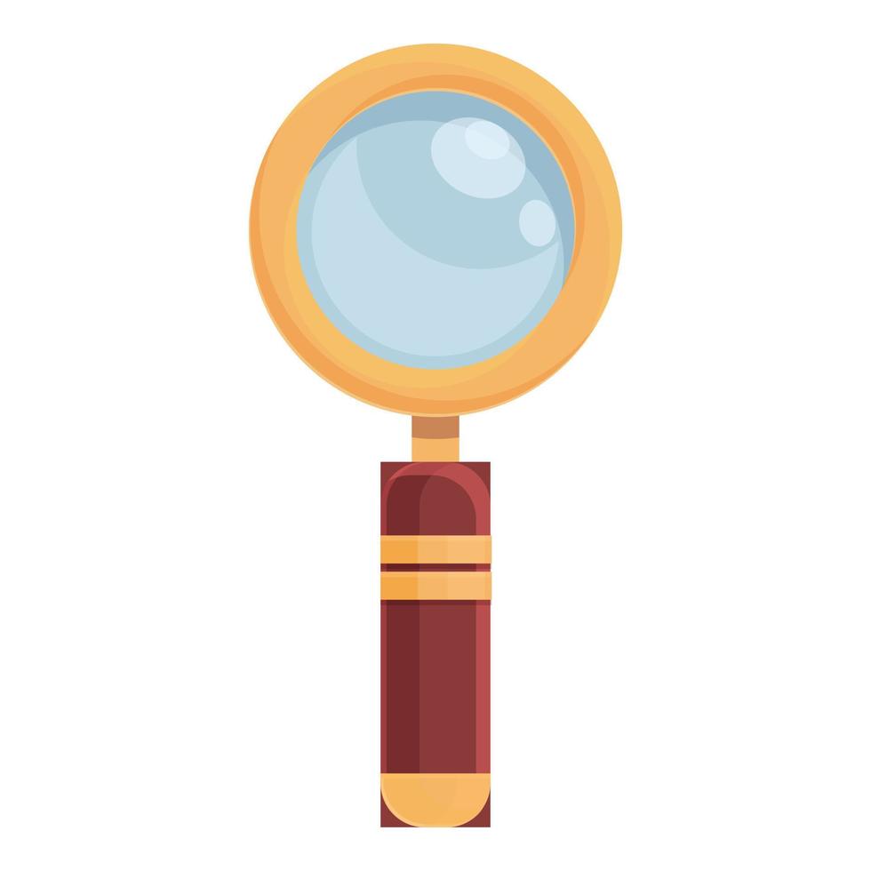 Magnifier glass icon cartoon vector. Magnify focus vector