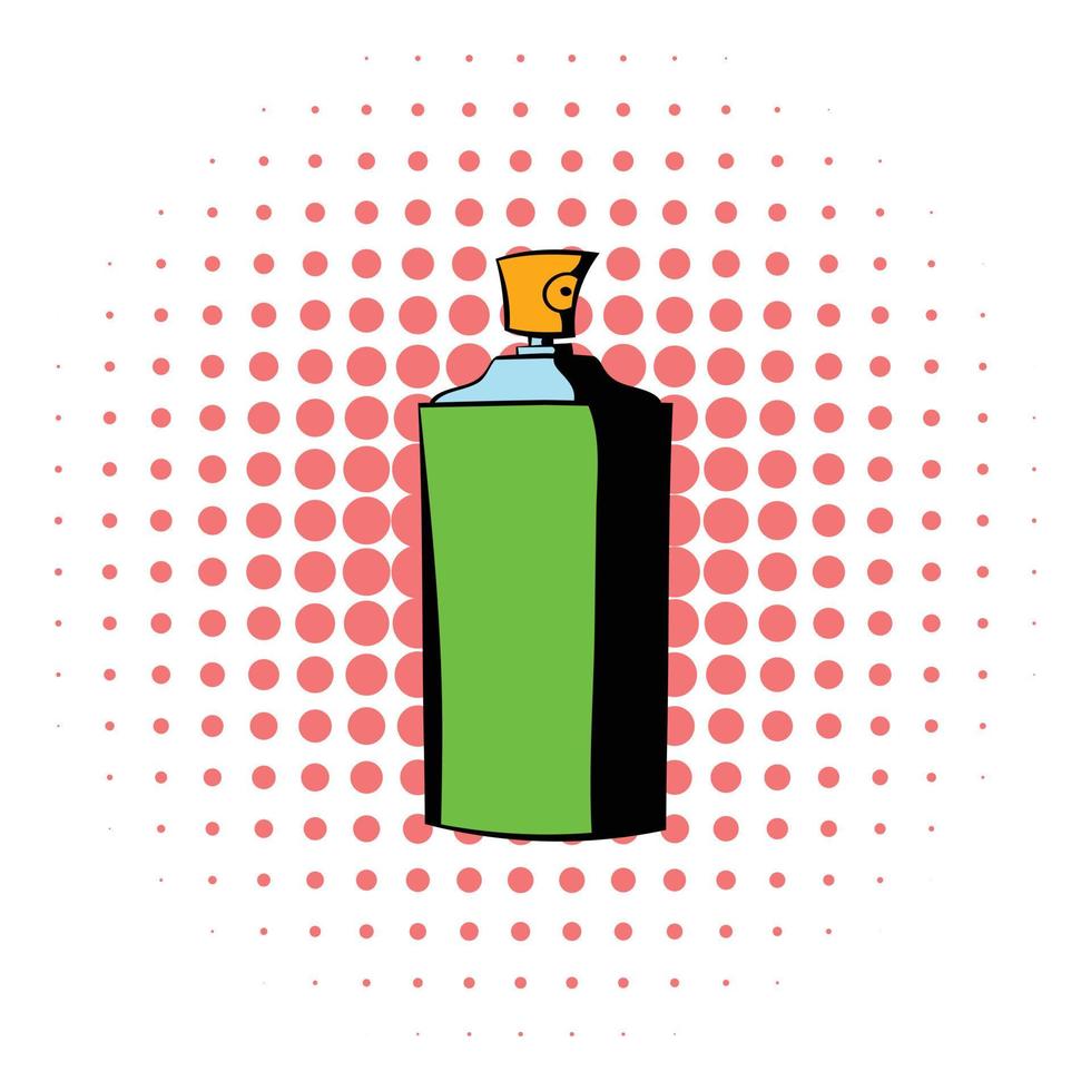 Bottle of cologne icon, comics style vector