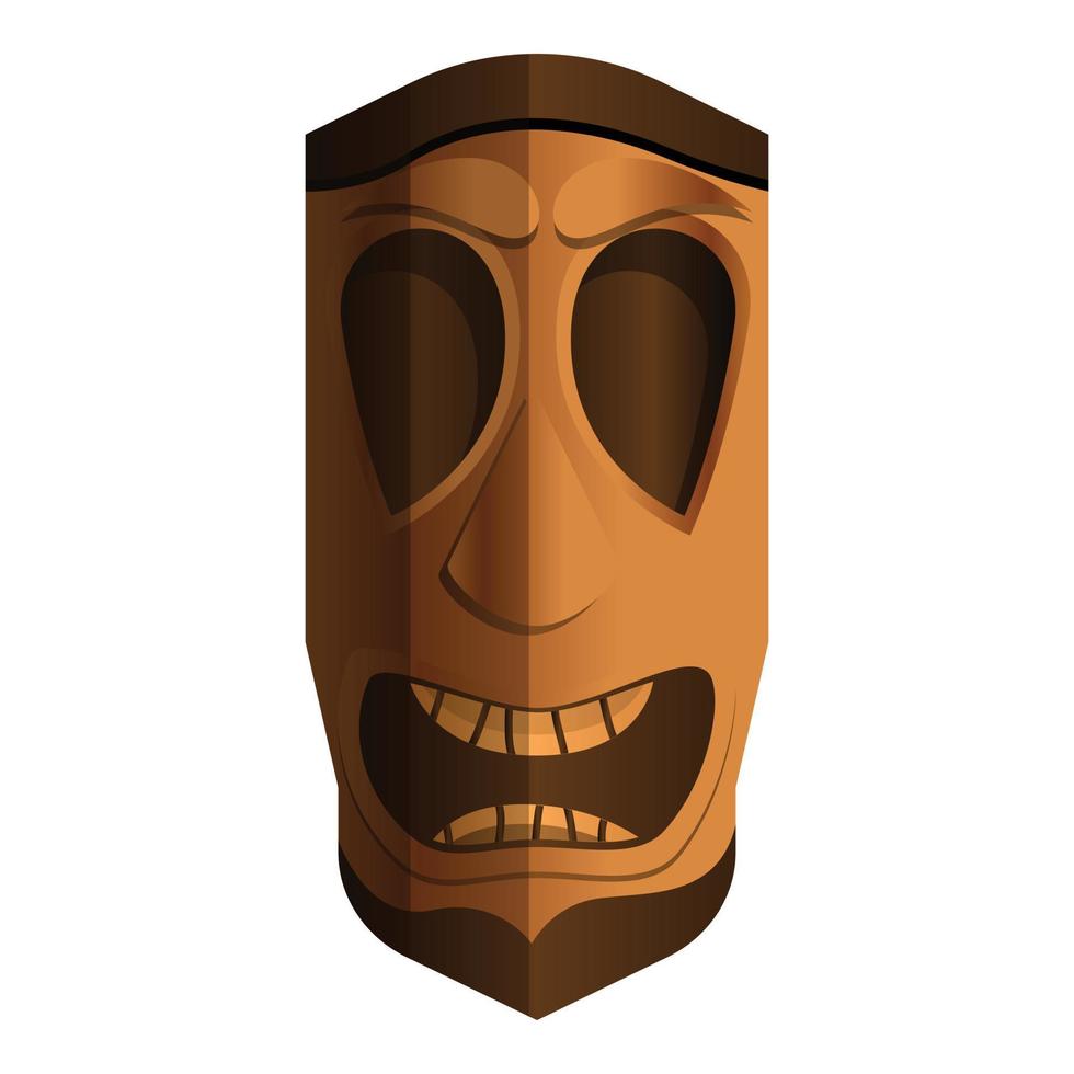 God idol icon, cartoon style vector