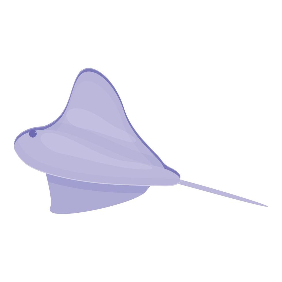 Wildlife stingray icon, cartoon style vector