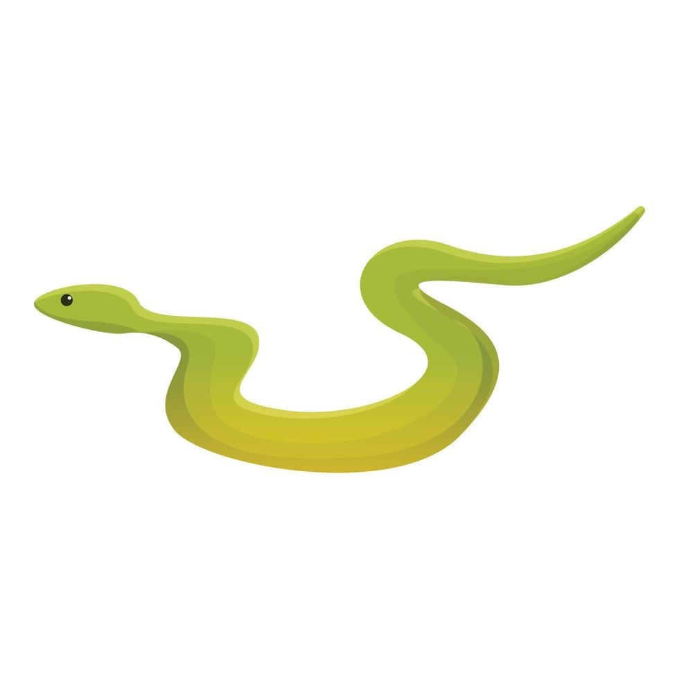 icono de serpiente de la selva, estilo de dibujos animados vector