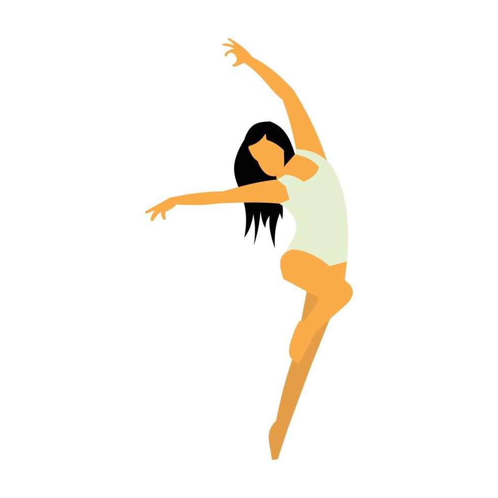 Unique dance flat icon vector