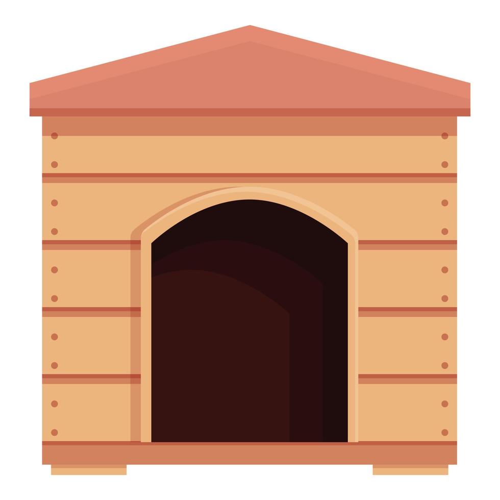 Animal puppy house icon cartoon vector. Pet dog kennel vector