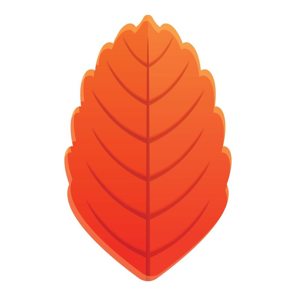 Foliage autumn leaf icon, cartoon style vector