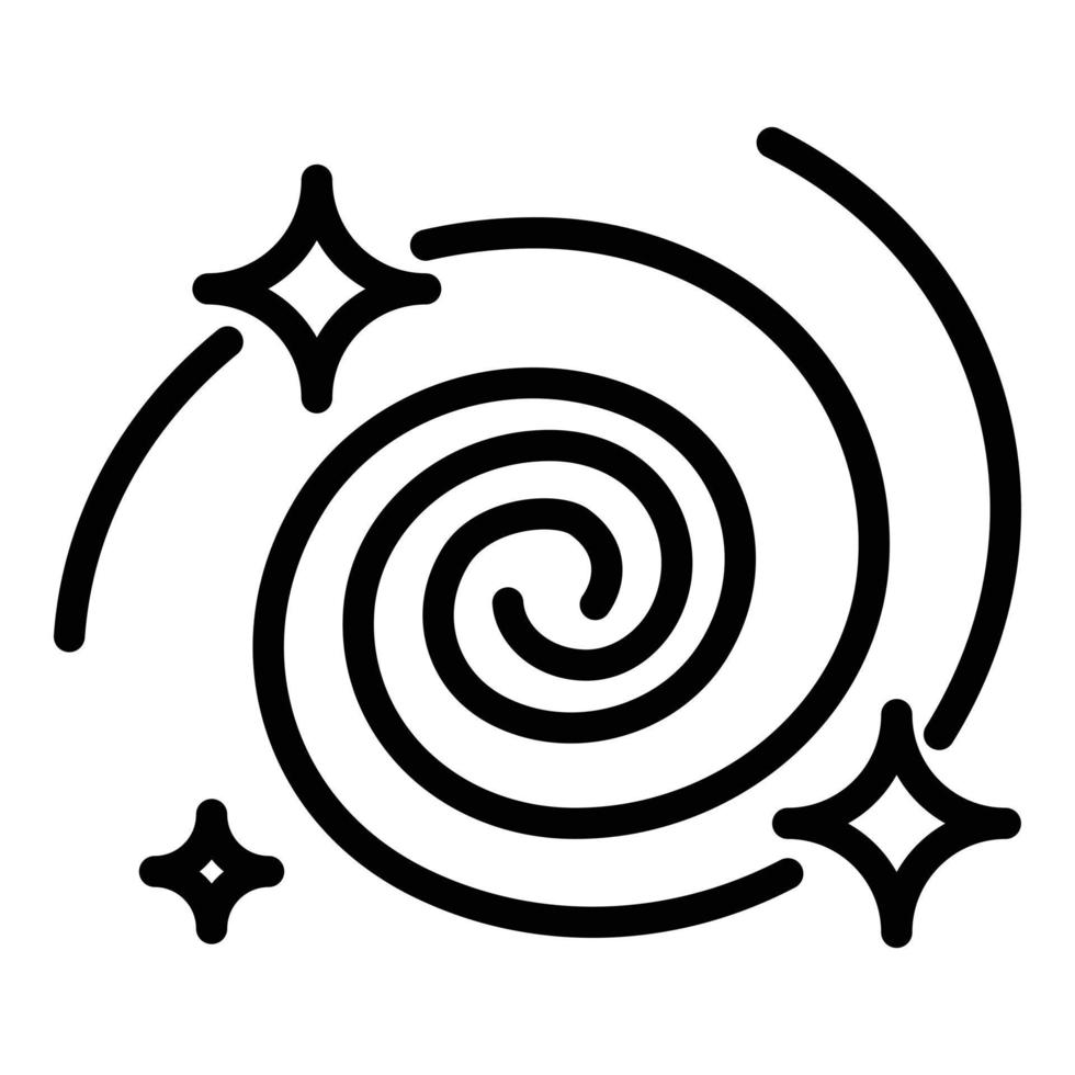 Space universe icon, outline style vector