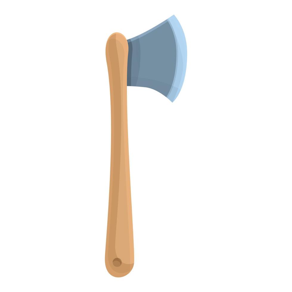 Hiking axe icon, cartoon style vector
