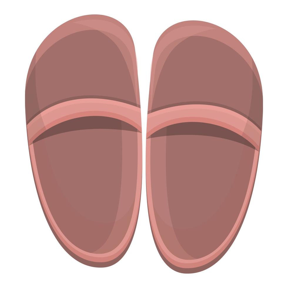 Men slippers icon, cartoon style vector