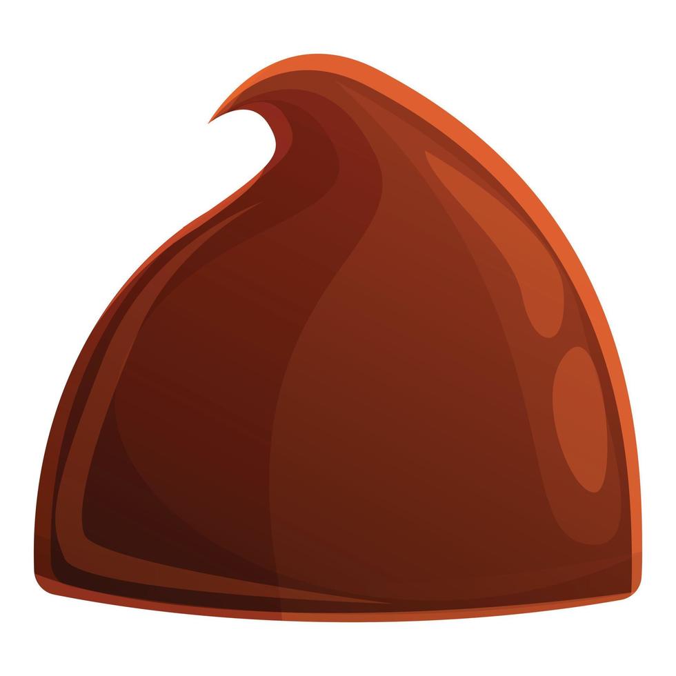 icono de chocolate, estilo de dibujos animados vector