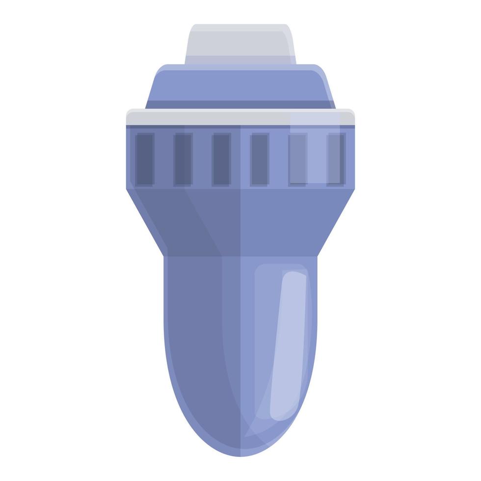 Tube water filter icon, cartoon style vector