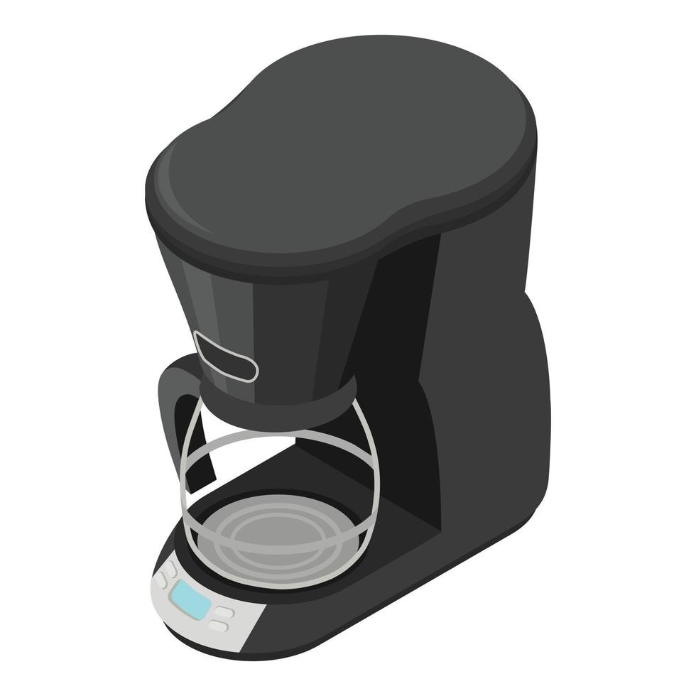 Coffee machine icon, isometric style vector