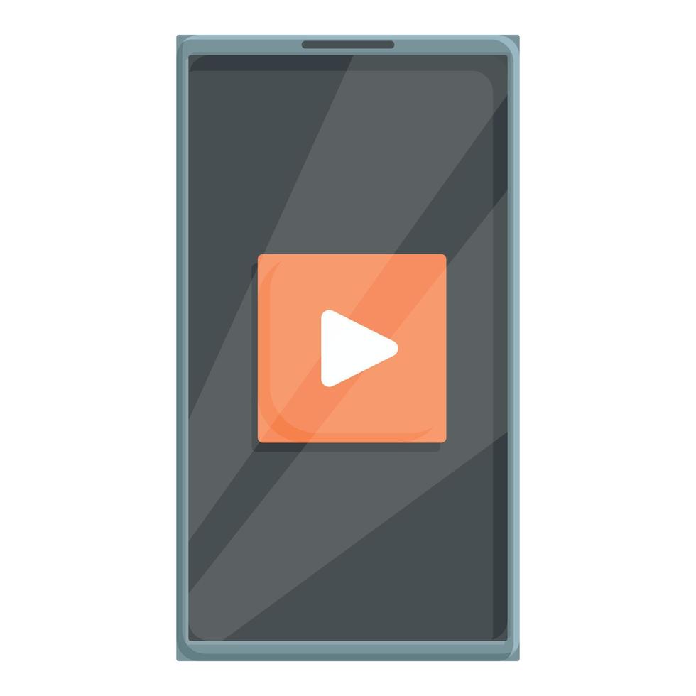 Smartphone video icon cartoon vector. Sleep disorder vector