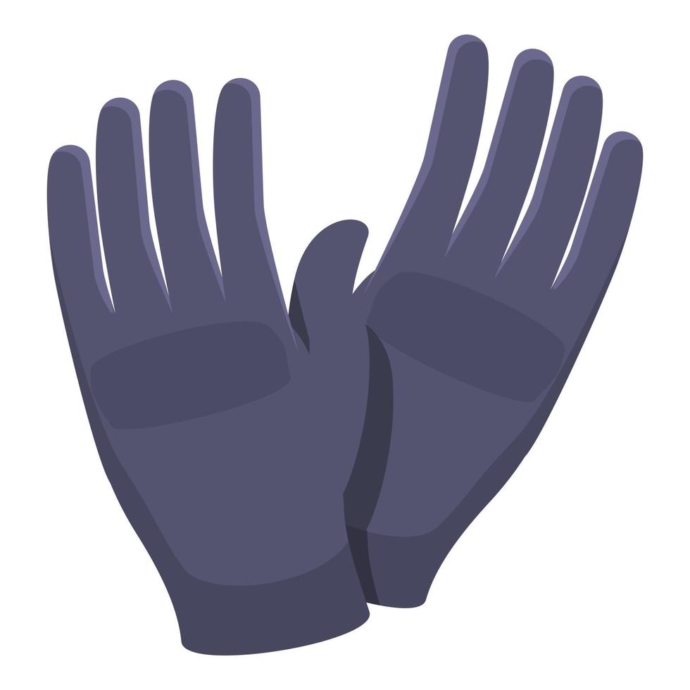 vector de dibujos animados de icono de guantes de deporte de invierno. guante de portero