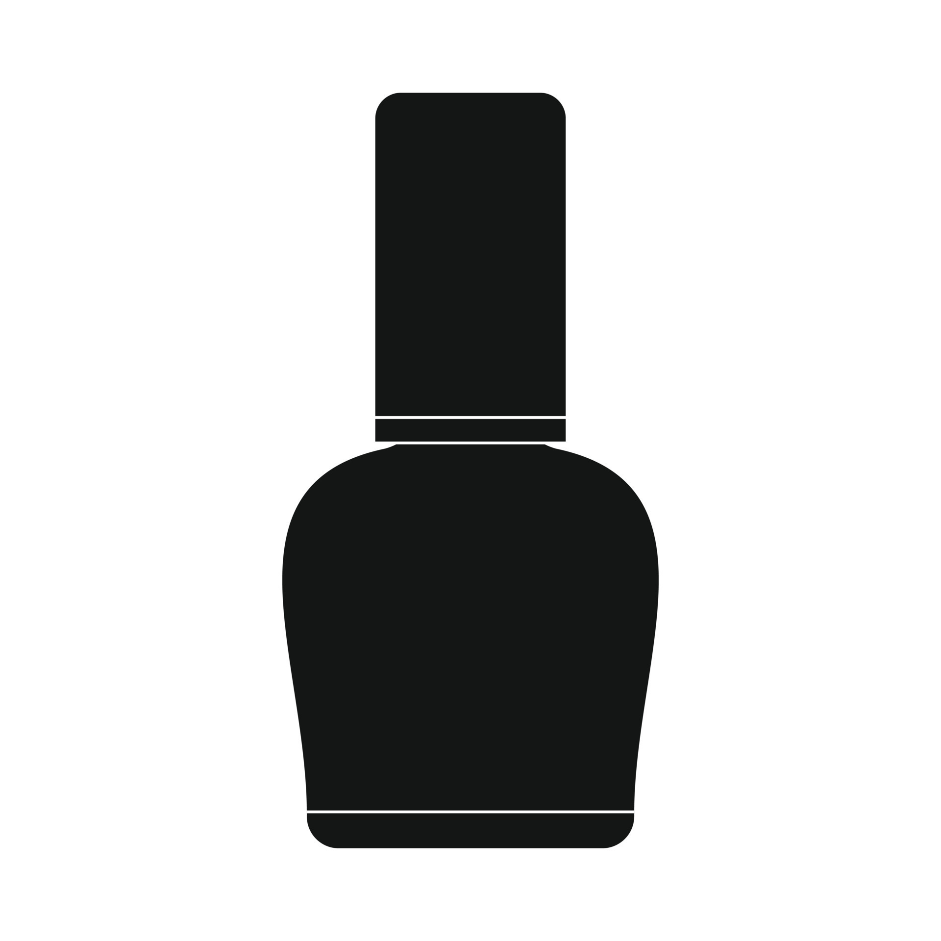 Nail polish bottle black simple icon 14360152 Vector Art at Vecteezy