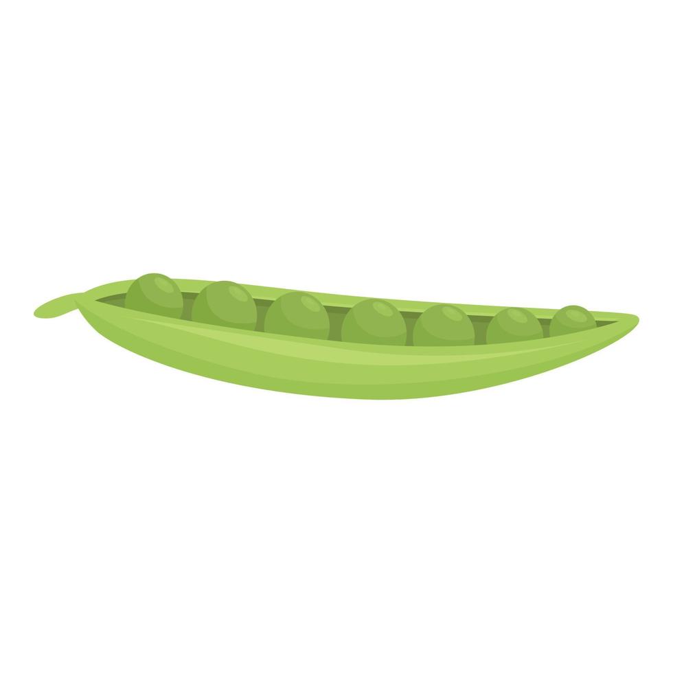 Peas icon cartoon vector. Green plant vector