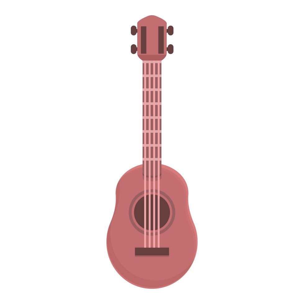 vector de dibujos animados de icono de ukelele de música. guitarra mexicana