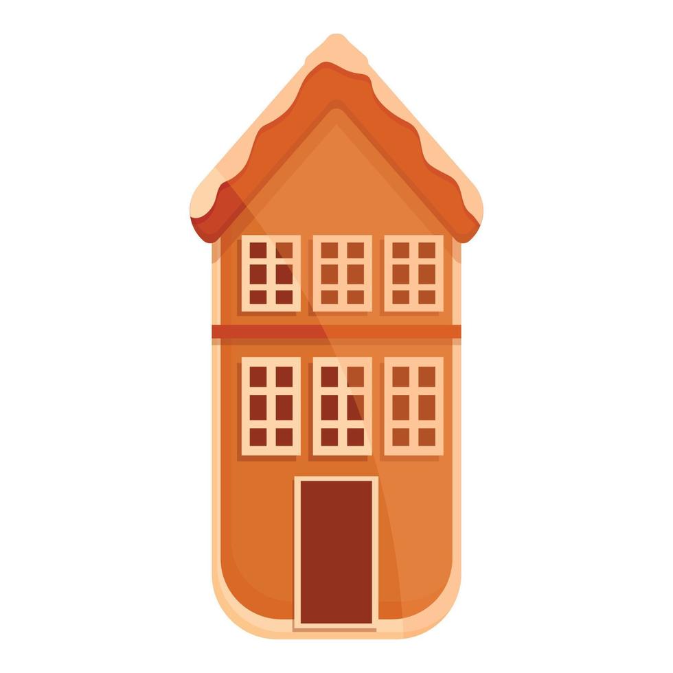 Sweet gingerbread icon, cartoon style vector