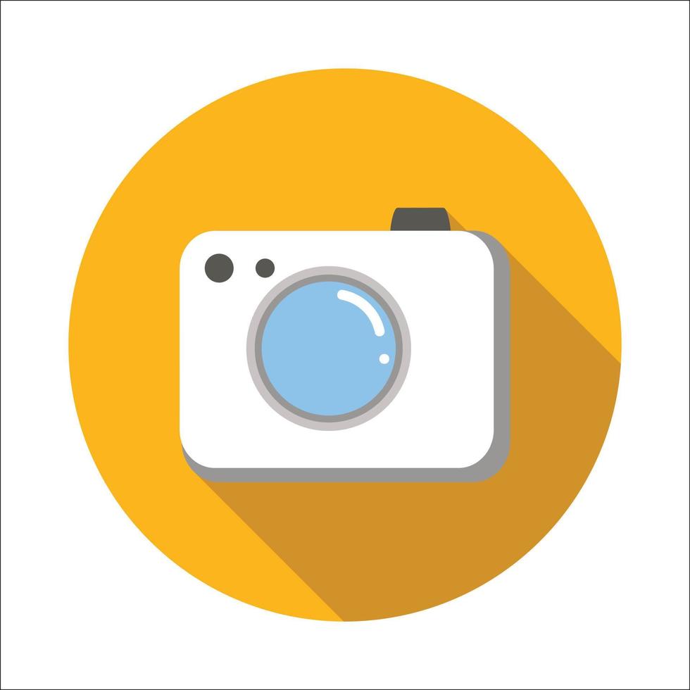 Camera flat icon vector