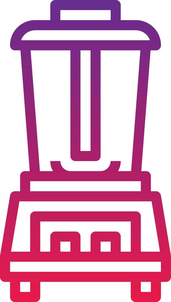 blender mixer juice shake kitchen - gradient icon vector
