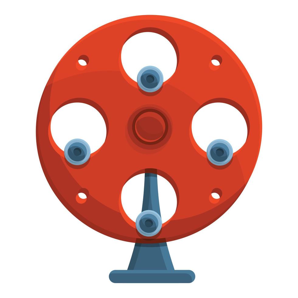 Perpetual motion action icon, cartoon style vector