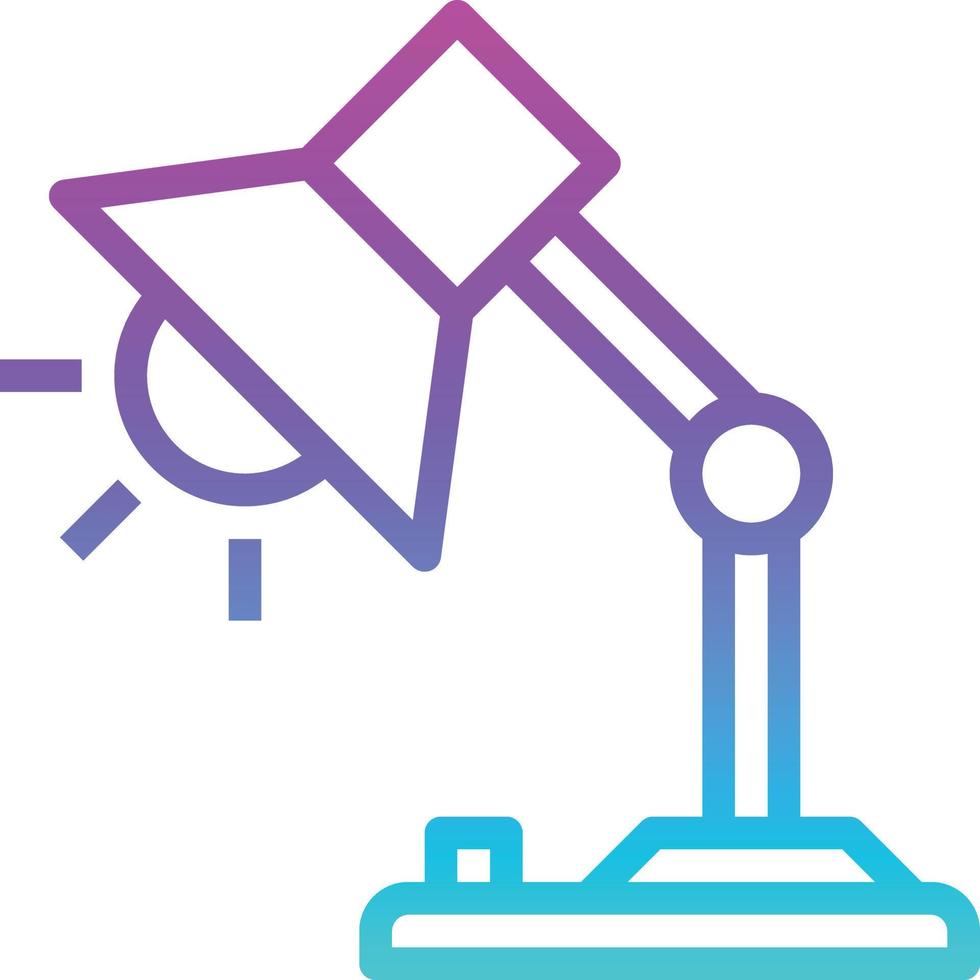lighting bulb brightness computer accessory - gradient icon vector