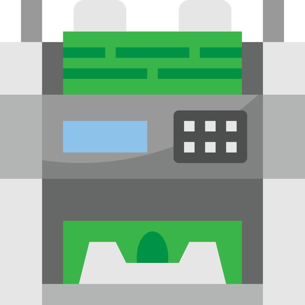 bill counter cash machine money banking - flat icon vector