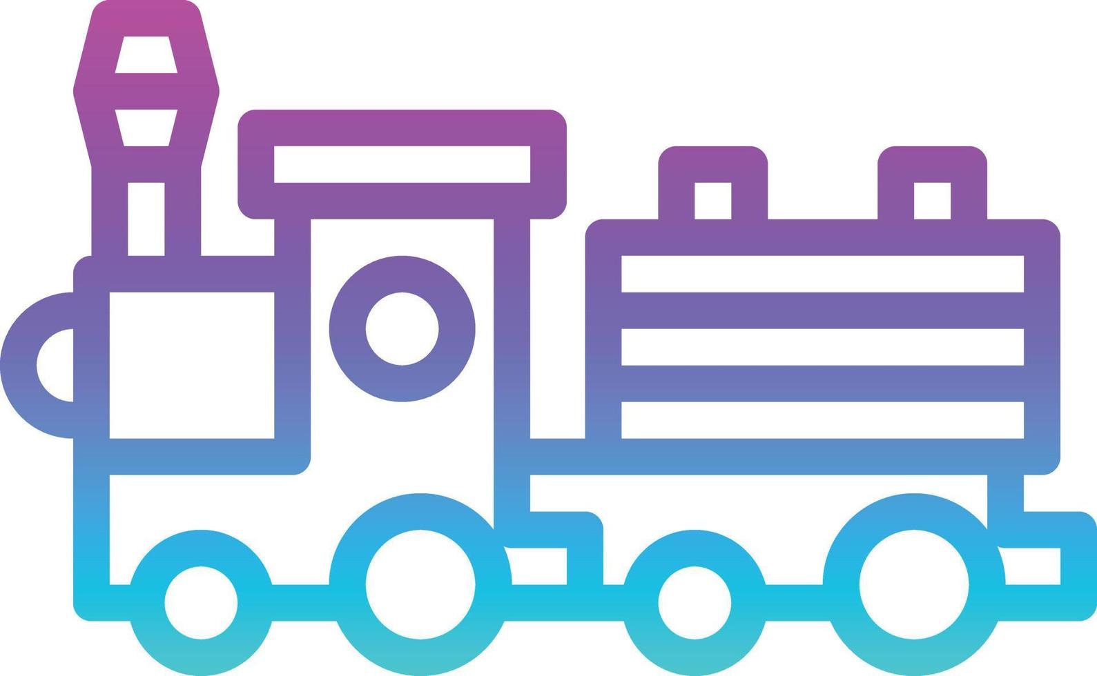 toy train wooden baby accessories - gradient icon vector