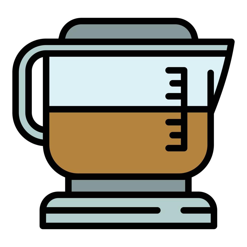 icono de la cafetera espresso, estilo de esquema vector