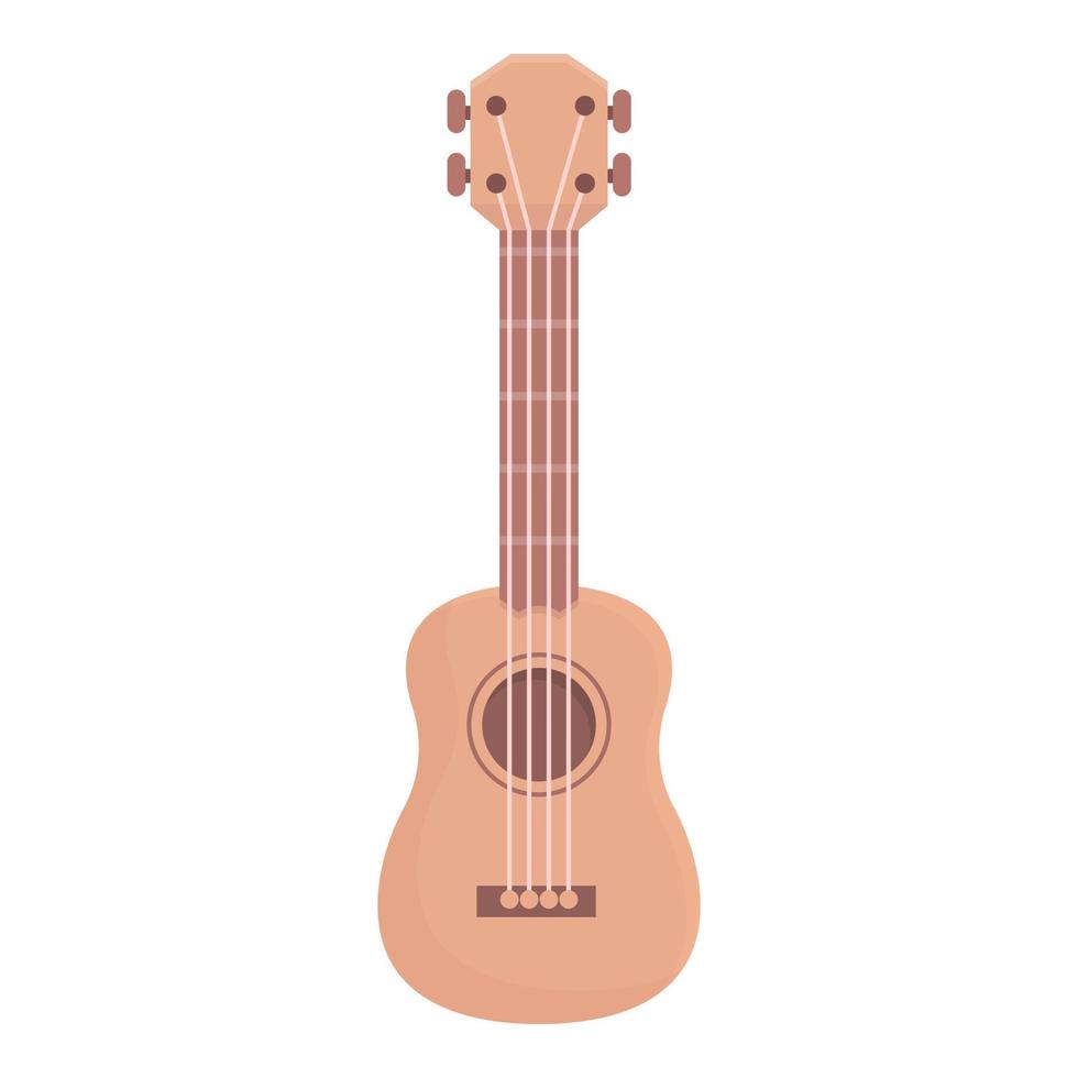 Acoustic guitar icon cartoon vector. Ukulele art vector