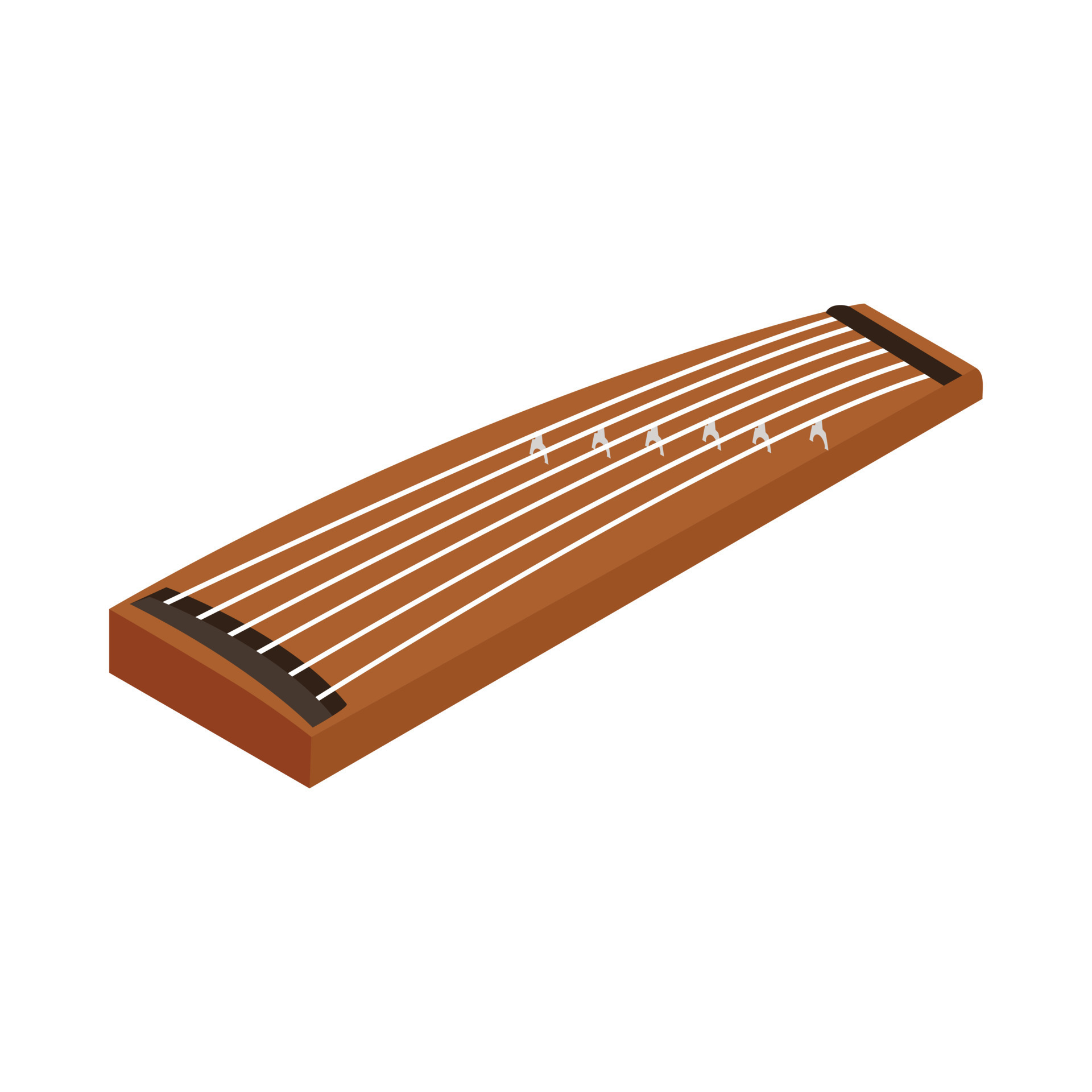 Koto, a traditional musical instrument of Japan 14360852 Vector Art at