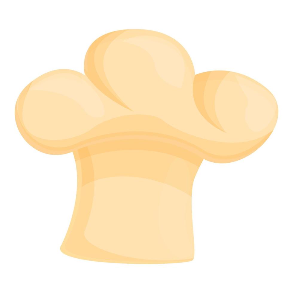 Chef cap icon, cartoon style vector