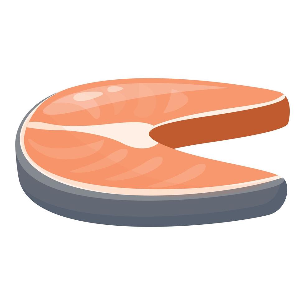 Red fish zinc icon cartoon vector. Mineral food vector