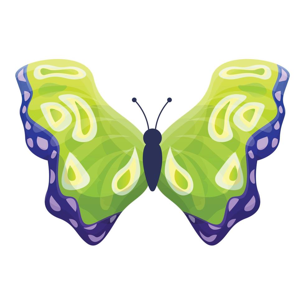Fly butterfly icon, cartoon style vector