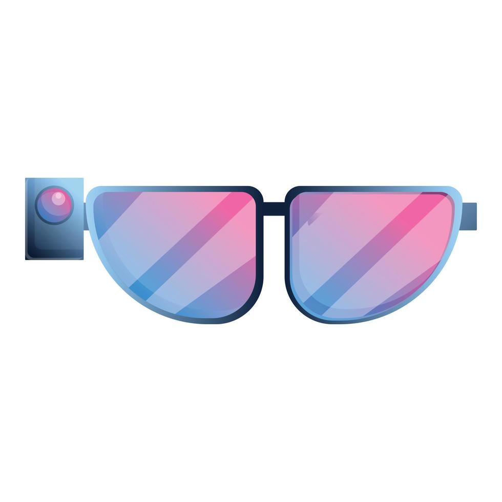 Vr glasses icon, cartoon style vector
