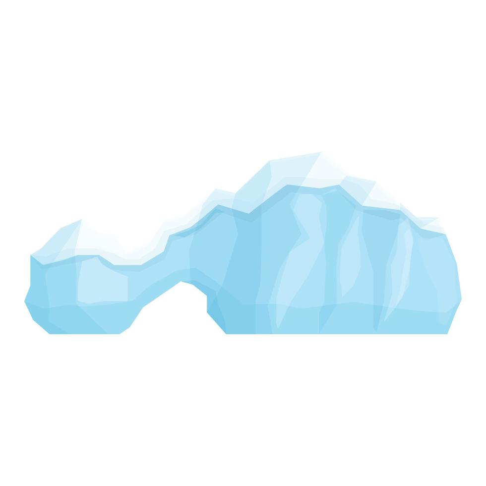 vector de dibujos animados de icono de iceberg profundo. poste de congelación