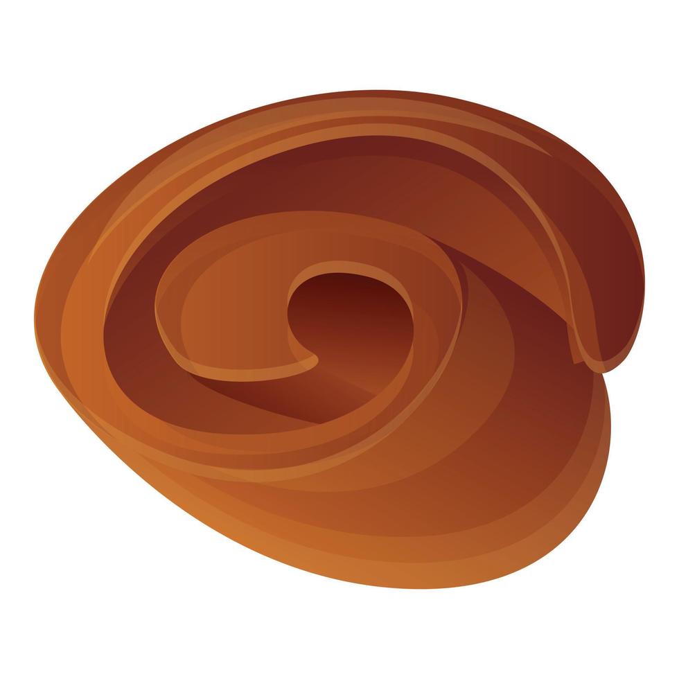 Chocolate butter icon, cartoon style vector