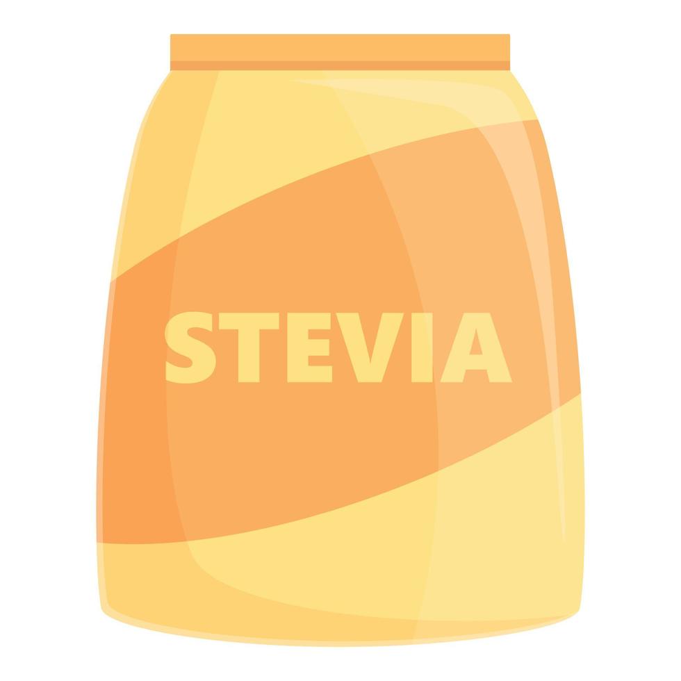 vector de dibujos animados de icono de saco de stevia. comida vegana