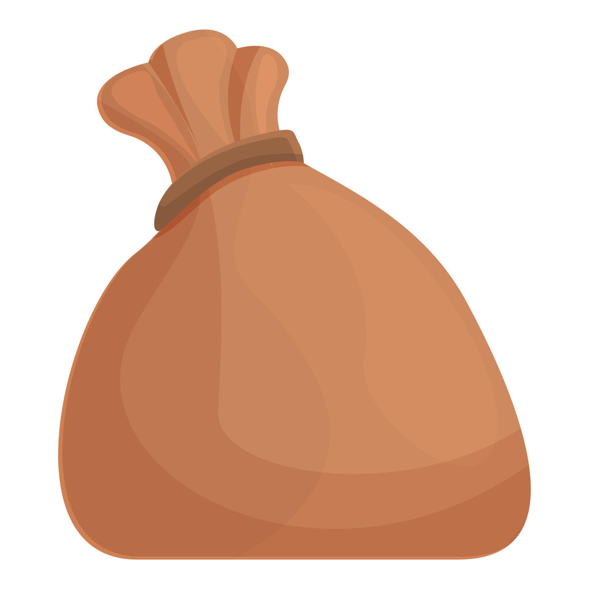 Gold sack icon cartoon vector. Golden stone 14361436 Vector Art at Vecteezy