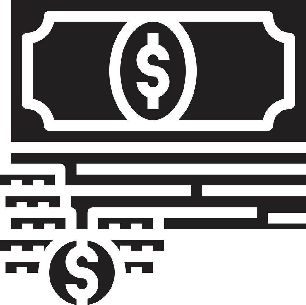 money income finance rich banking - solid icon vector